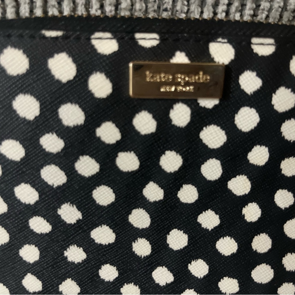 Kate Spade Black and Cream Dot Wallet - Picture 9 of 9